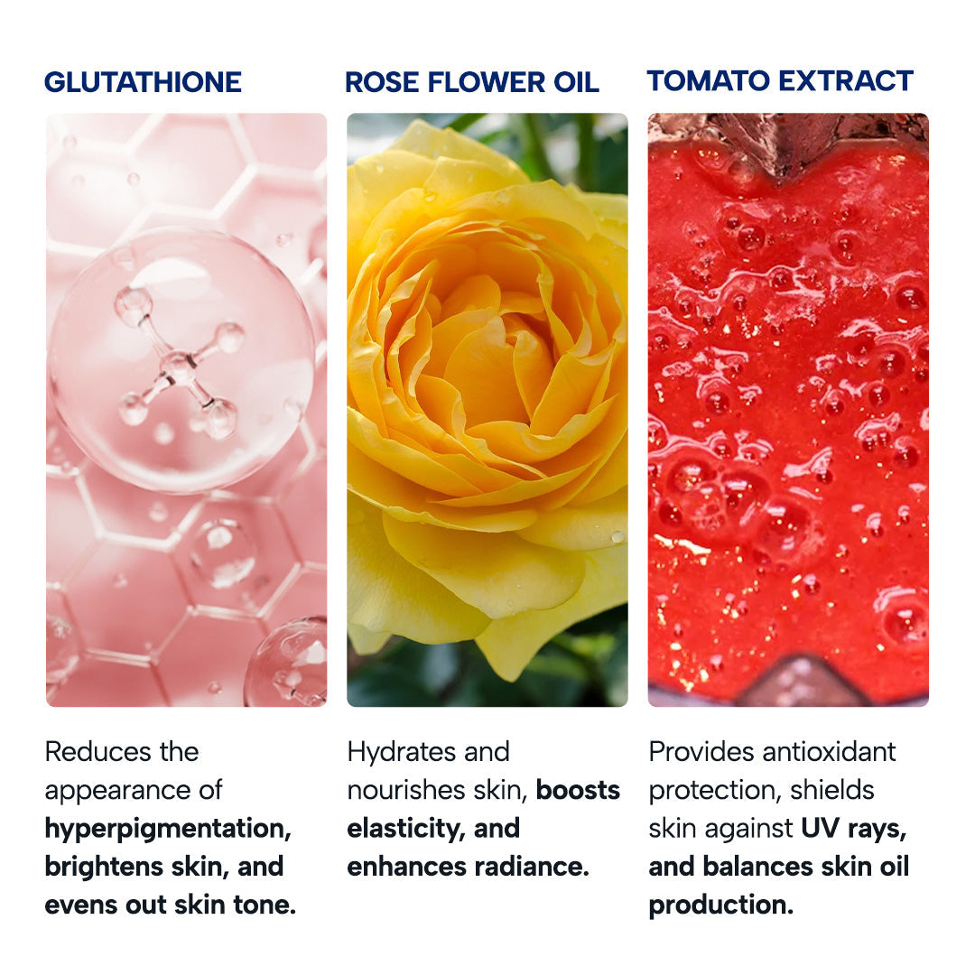 Epify Radiant Glow Face Care Set, Glutathione Shot & Superfruit Papaya Gel, 2-Step Face Routine