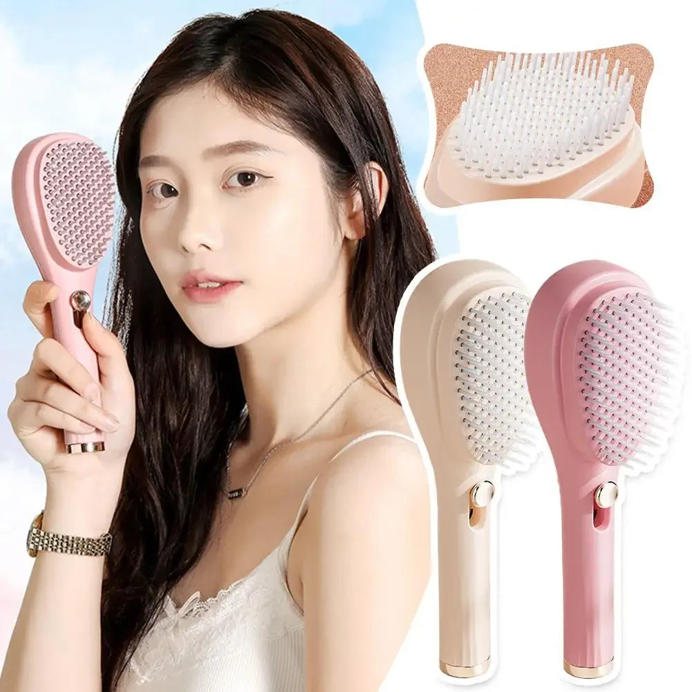 1pcs Magic Retractable Hair Comb-Anti-Static Scalp Massaging & Detangling Brush for All Hair Types Holiday Gift Box Beauty Tool