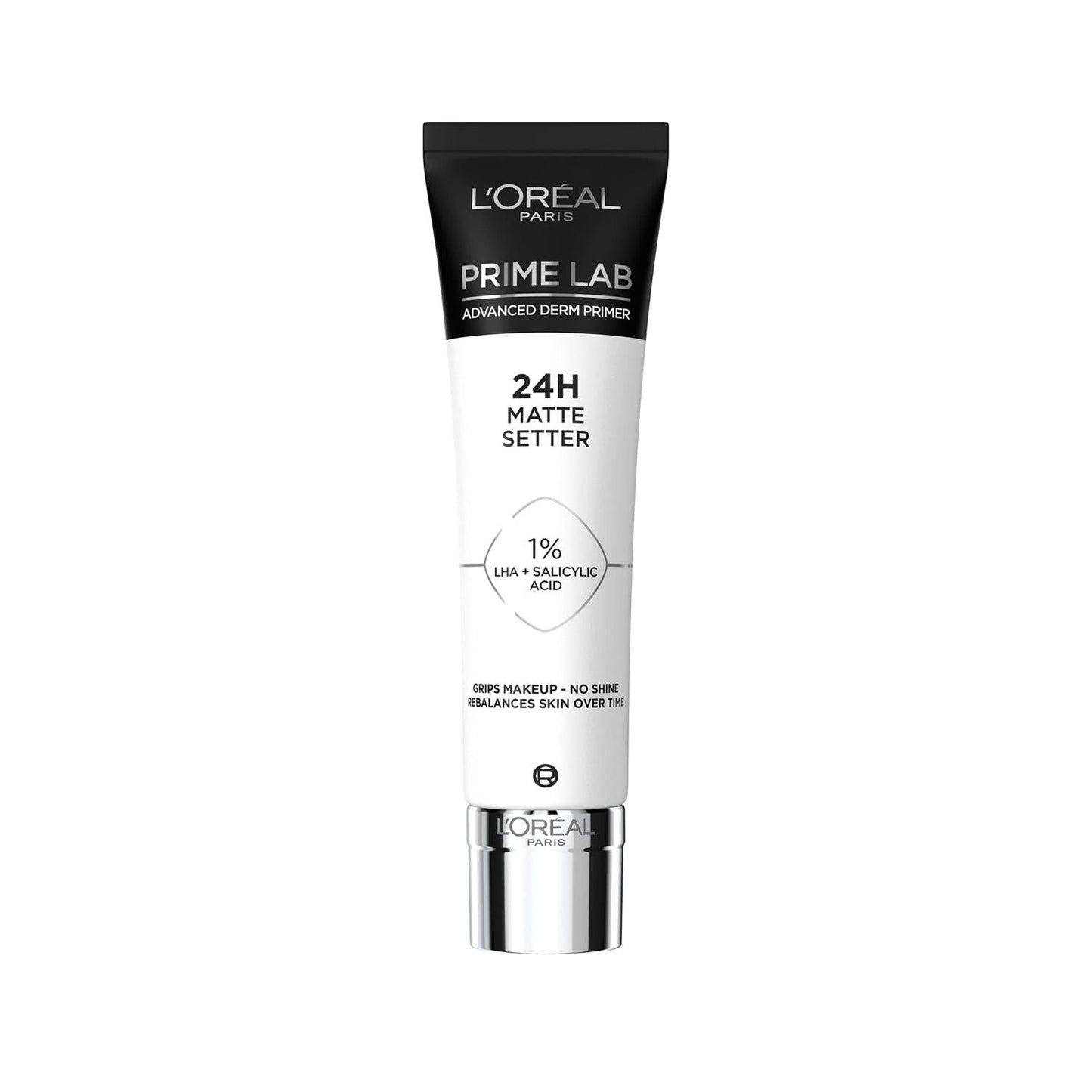 Loreal Paris Matte Setter Primer with Salicylic Acid for Oily Skin - Long Lasting Makeup Primer for a Flawless Matte Finish